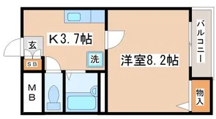 コンフォート宮本町【3階】の間取り