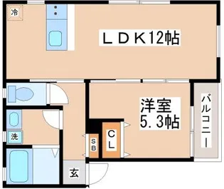 KARIN舞子公園【1階】の間取り