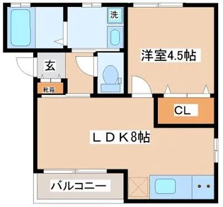 KARIN舞子公園【302号室】の間取り