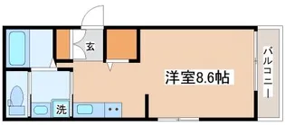 ヴィアーノ垂水王居殿【201号室】の間取り