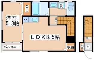 Kパラッツォ西舞子【2階】の間取り