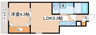 ジーメゾン垂水【1階】の間取り