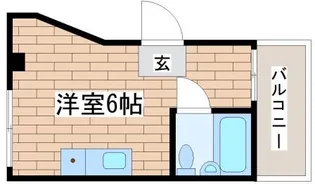 西山マンション【4A号室】の間取り