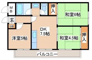 大一マンション【3階】の間取り