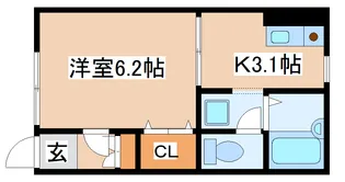 セレッソアヴェニュー【101号室】の間取り