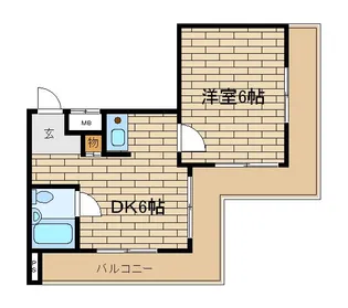 村雨ハイツ【3階】の間取り