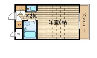 村雨ハイツ【4階】の間取り