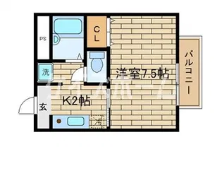 グリーンシャトレII【1階】の間取り
