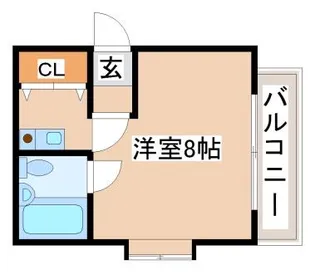 1Rの間取り画像