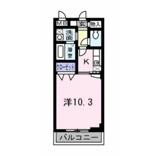 シェーンタール須磨【1階】の間取り