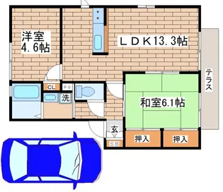 ファミーユ【103号室】の間取り