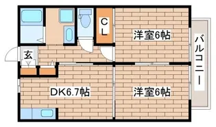 ファミリエ磯馴A【A101号室】の間取り