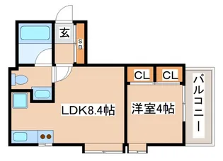 ワコーレヴィータ須磨浦通【2階】の間取り