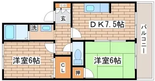 サンセジュール【1階】の間取り
