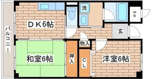 ミモザの館【2階】の間取り
