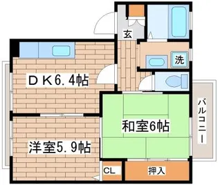 シーサイド須磨【B202号室】の間取り