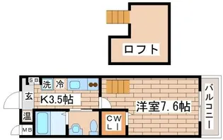 ワコーレヴィアノ須磨関守【1階】の間取り