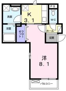 レジデンスヒルオオタニ【2階】の間取り