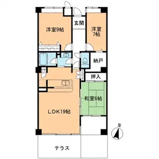 西神糀台ミオ【102号室】の間取り