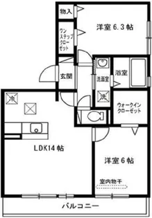 サニープレイス塩屋台【3階】の間取り