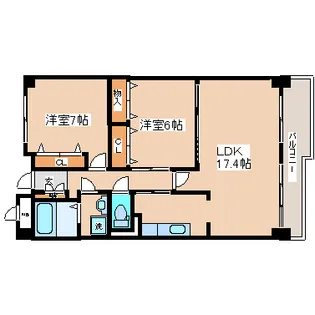 ベルフィオーレ【6階】の間取り