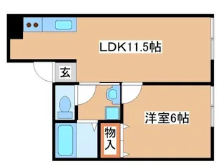 吉岡ハイツ【2階】の間取り