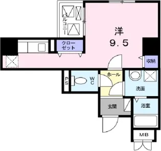 エトワール衣掛【6階】の間取り
