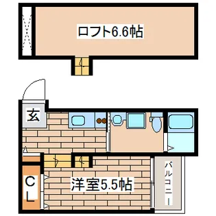 プログレス鷹取【2階】の間取り