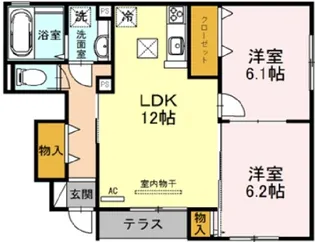 ラーク ヒルズ【1階】の間取り