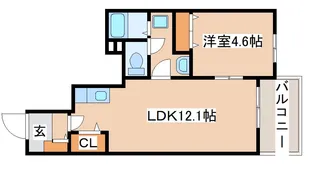 メゾンドカルム3【1階】の間取り