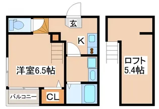 プランドール神戸【2階】の間取り