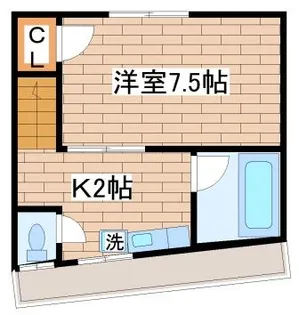 須磨浦3ハイツ【2階】の間取り