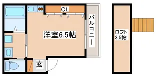 リッチライフ駒ヶ林【3階】の間取り