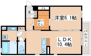 グリーンソフィア板宿【201号室】の間取り