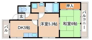 大森マンション【201号室】の間取り