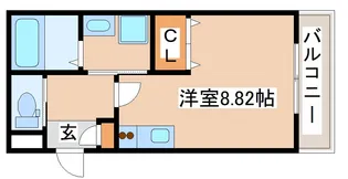 ジーメゾン妙法寺【101号室】の間取り