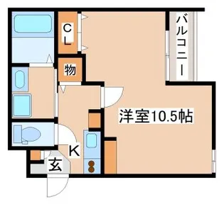 エヌエムサンカンテキャトフB棟【2階】の間取り