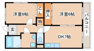 グリーンレジデンス須磨【2階】の間取り