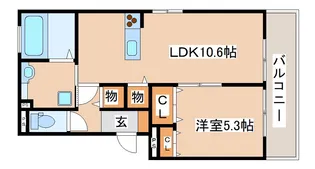グリーンビラ高取山【1階】の間取り