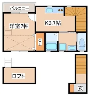 サンウィング妙法寺【2階】の間取り