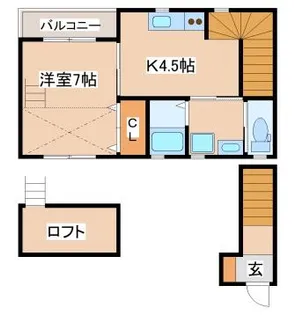 サンウィング妙法寺【203号室】の間取り