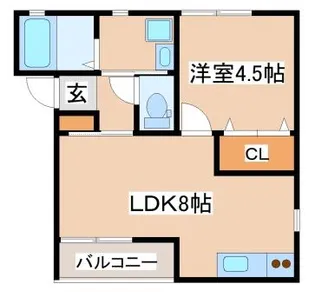 KARIN舞子公園【302号室】の間取り