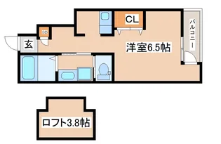 あんしん+宮川町【102号室】の間取り