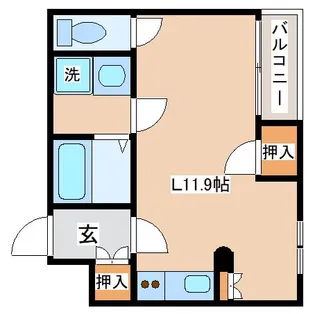 平野レジデンス【306号室】の間取り