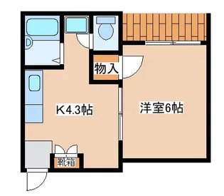 兵庫県神戸市兵庫区上三条町【アパート】の間取り