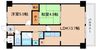 ロイヤル神戸池田広町【204号室】の間取り
