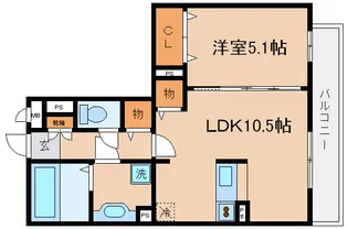 リバープレイス中山手【3階】の間取り