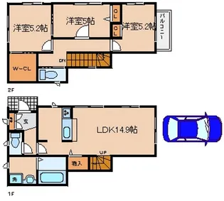 兵庫県神戸市兵庫区矢部町【一戸建】の間取り