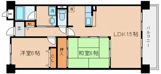 兵庫県神戸市長田区平和台町2丁目【マンション】の間取り