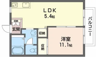 ハイツITSUKA【A201号室】の間取り